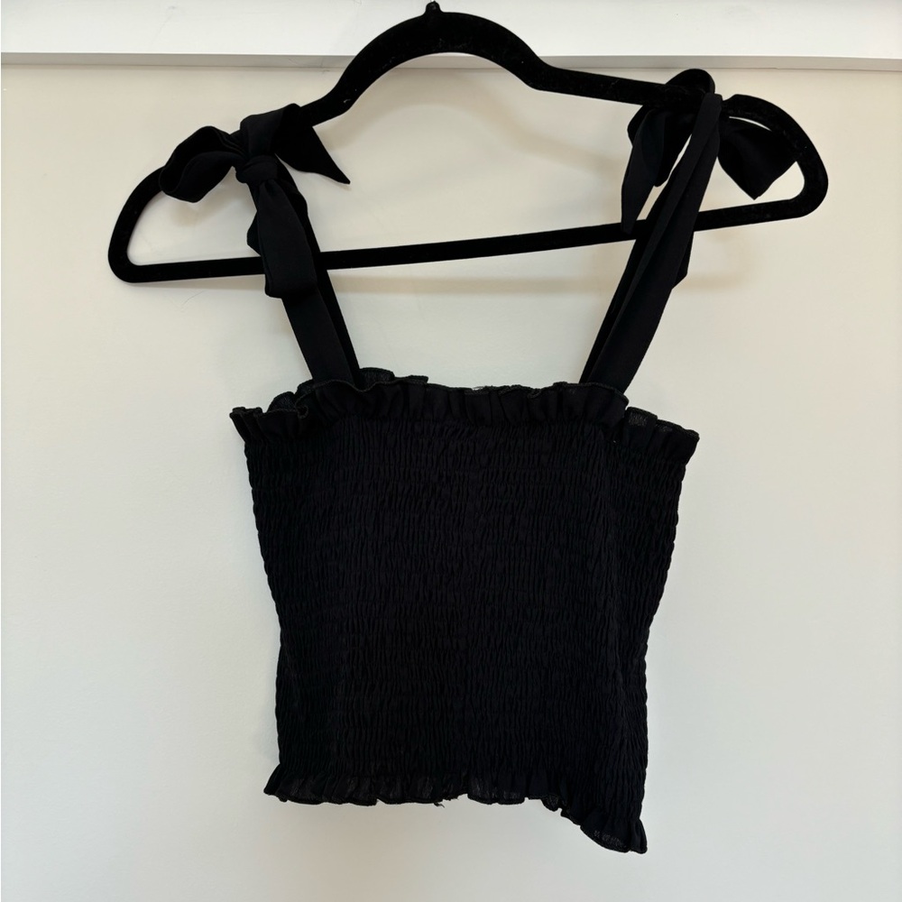 Black crop top